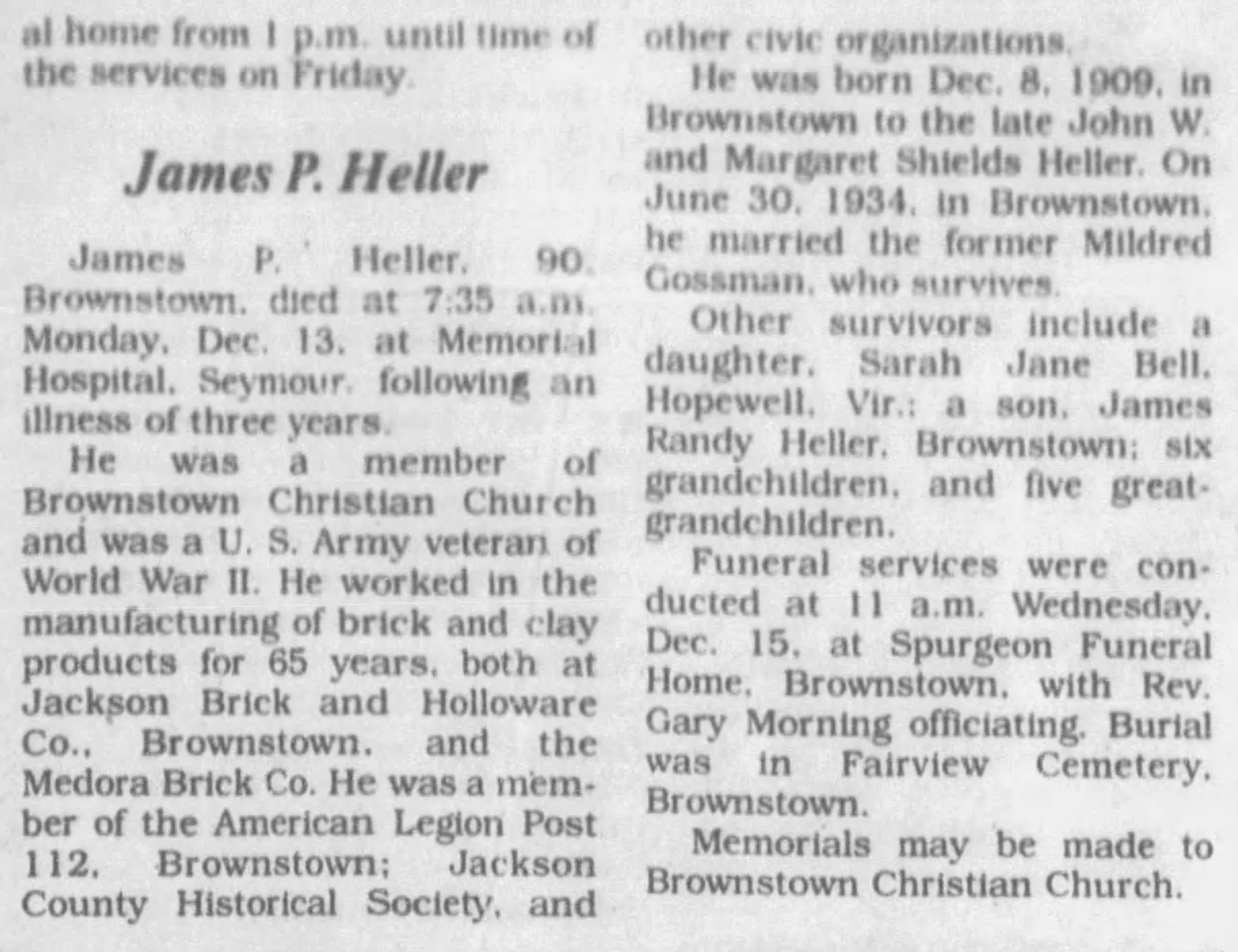 Jim Heller Obit
