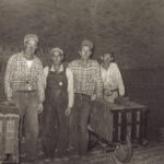 ~ 1950 from left: Ab Murphin, Elza Beavers, Clarence Williams, Roy Hubbard.