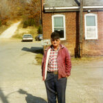 1968 Bernard Gray as Plant Superintendent plant office and Brick Plant Rd in the background. 