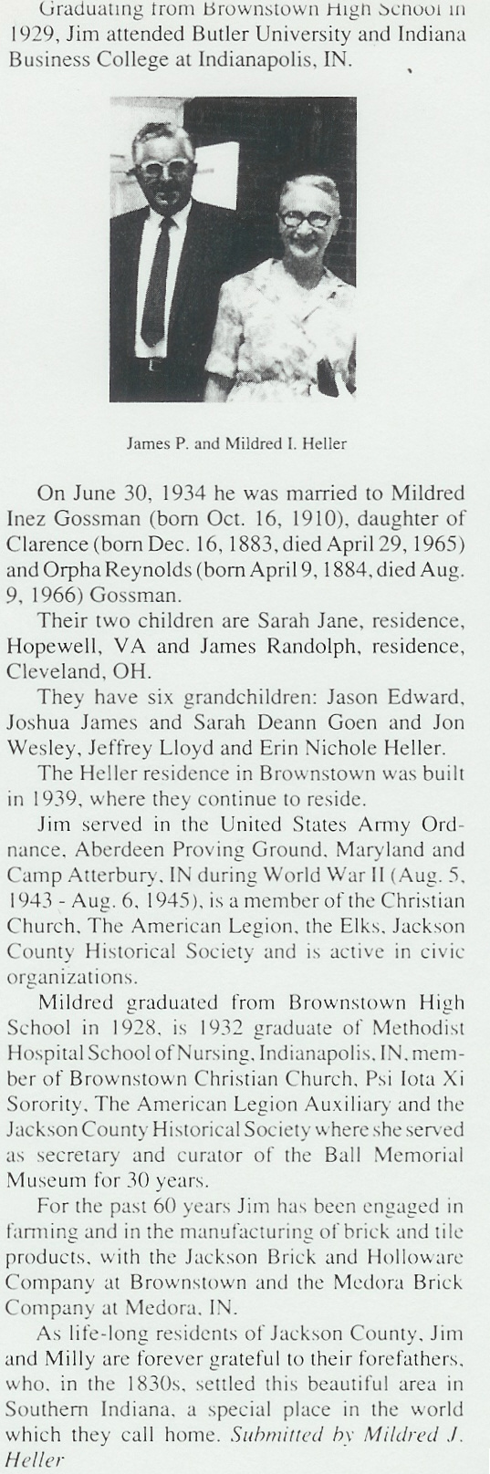 James & Mildred Heller overview